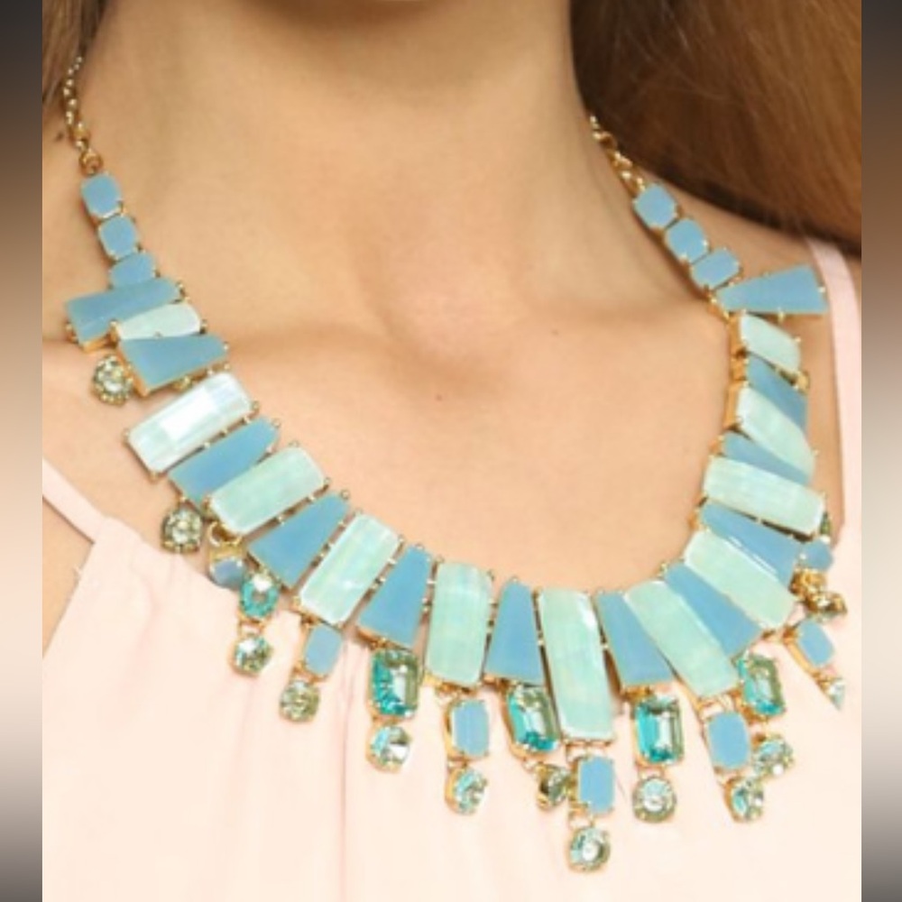 Kate Spade Signed Beach Gem  Statement Necklace/Earring Set - Picture 8 of 8